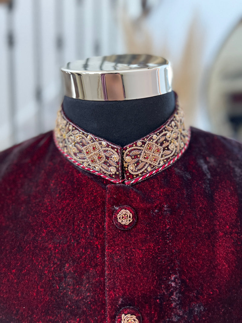 Men's Sherwani Red