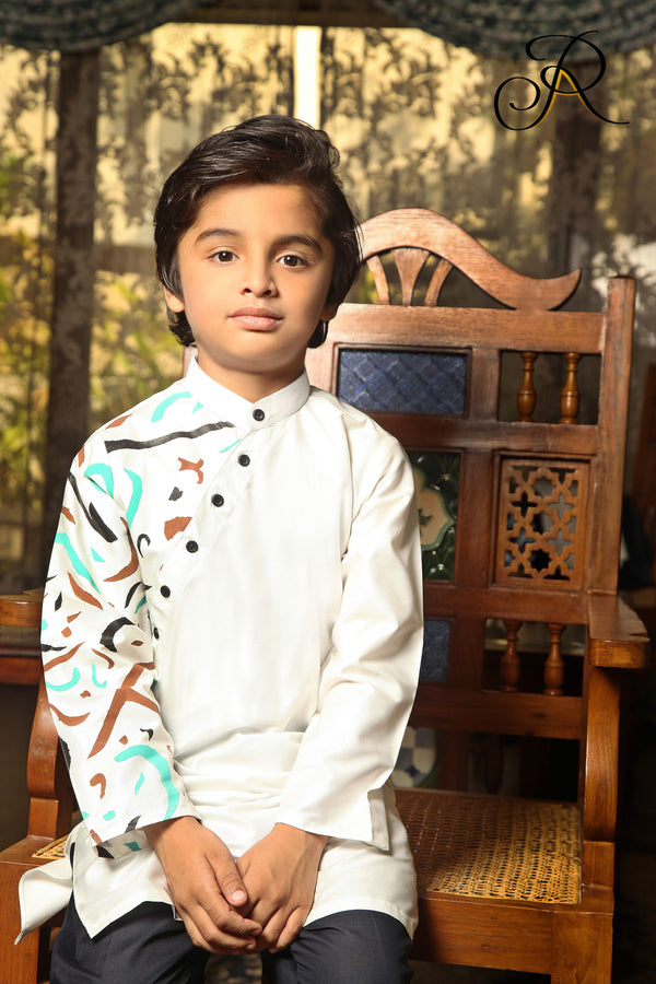 Boy's Calligraphy Kurtha